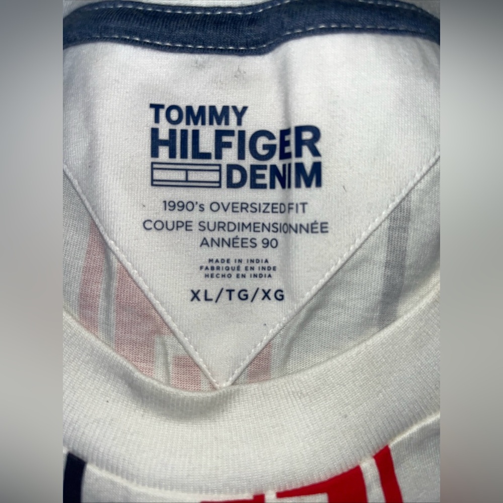 TOMMY HILFIGER 90's Oversized Fit Name Logo Graphic T Shirt Tee Size XL NEW NWOT - Picture 5 of 5